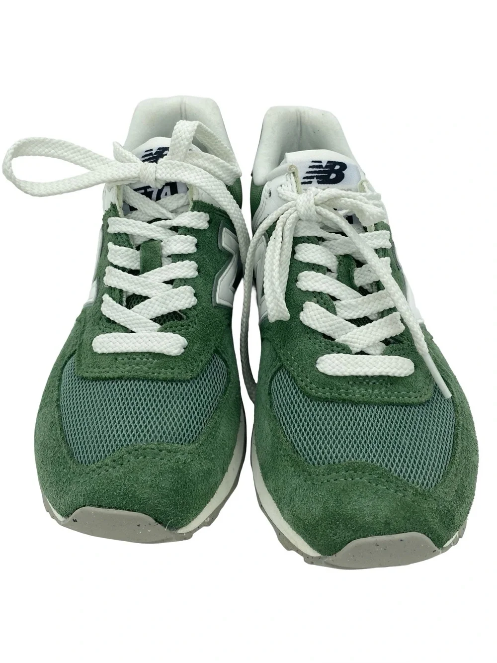 New Balance 574 NB Green White Sneakers Size 4.5